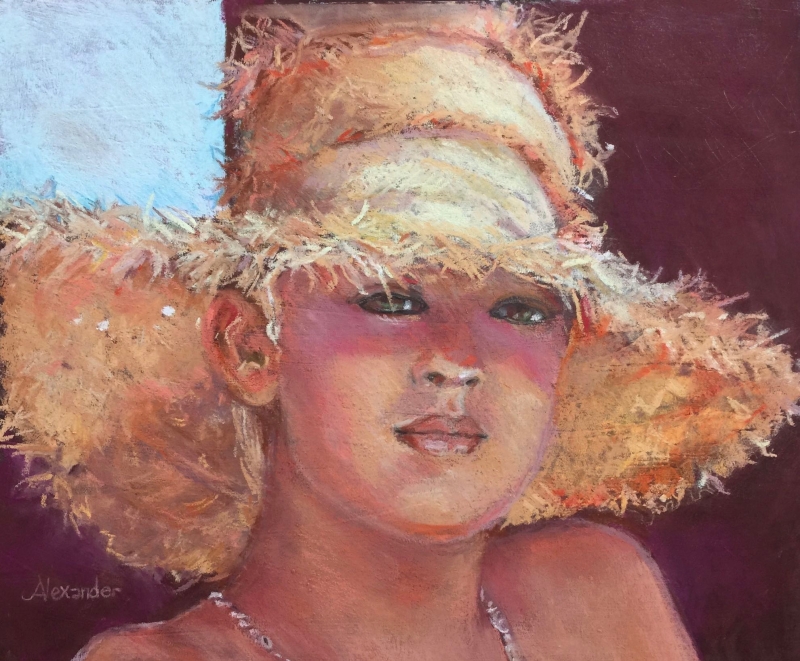 Straw Hat by artist Jeanette Alexander